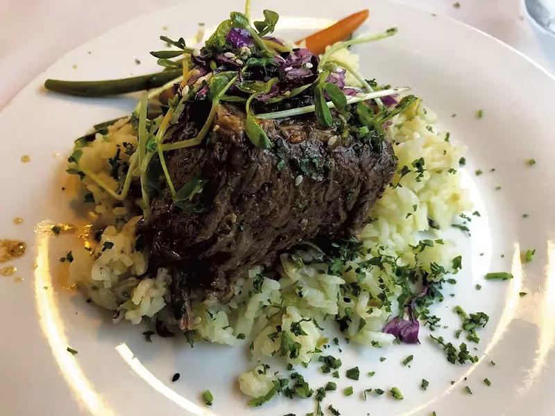 Roast prime New York sirloin - COURTESY PHOTOS: GREEEN MOUNTAIN RAILROAD