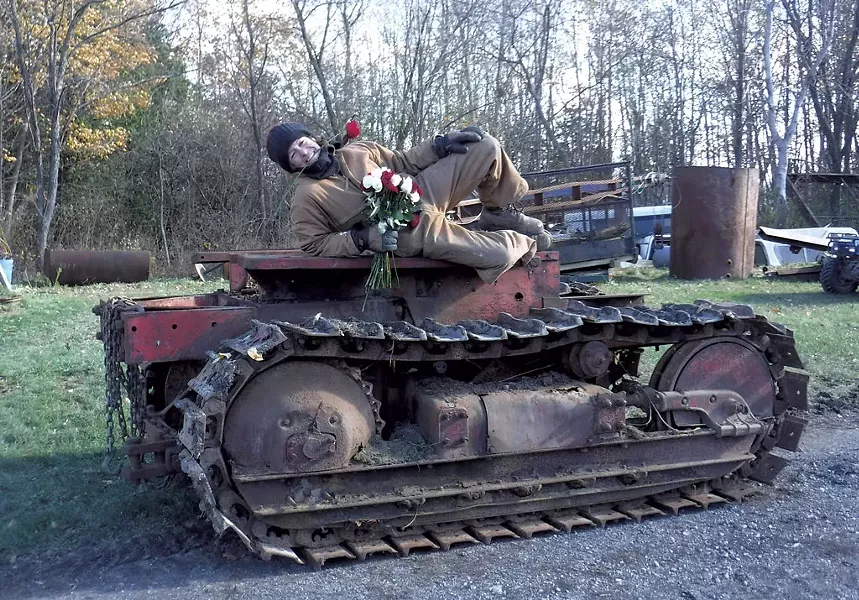 "Styling on a 1945 International TD14" - COURTESY PHOTO