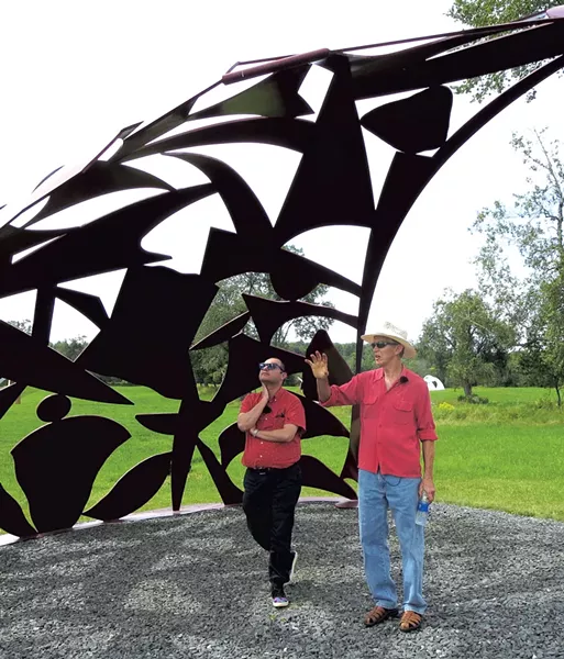 Kory Rogers and David Stromeyer with "Darwin's Reply (for Arthur)" - AMY LILLY