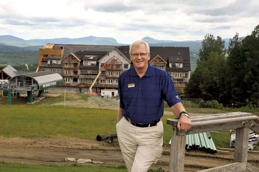 Bill Stenger at Q Burke Mountain Resort - DON WHIPPLE