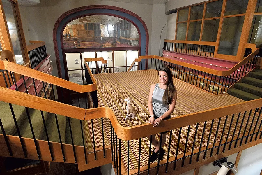 Whitney Ramage in the former Ripley Opera House - JON OLENDER