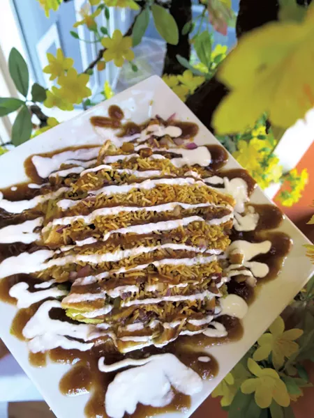 Samosa chaat - MATTHEW THORSEN