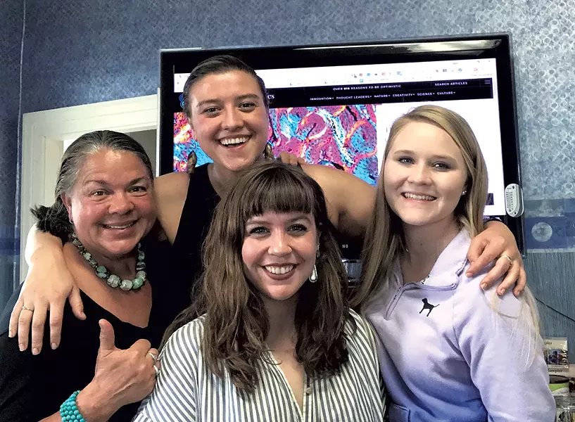 From left: Lynda Ulrich, Liesl Ulrich-Verderber, Samantha Burns and Abi Fugere - COURTESY PHOTO