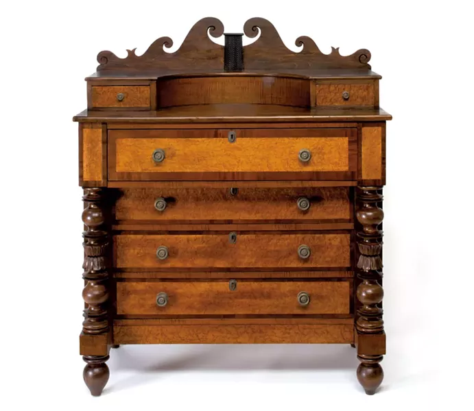 Otis Warren bureau, 1830 - COURTESY OF THE SHELBURNE MUSEUM