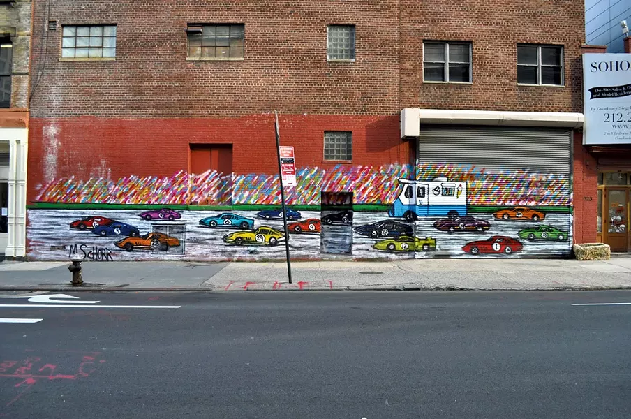 Previous mural by Mitchell Schorr - COURTESY OF ART ON BOARD