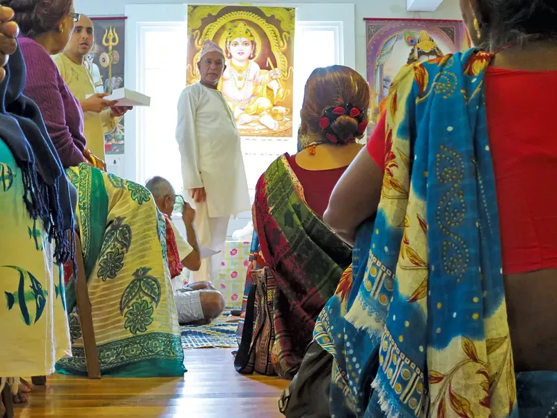 A Hindu gathering last week - MATTHEW THORSEN