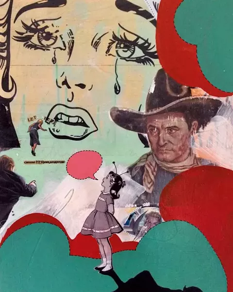 "Let Her Choose Her Own Adventure" by Jason Galligan-Baldwin - COURTESY OF HALL ART FOUNDATION