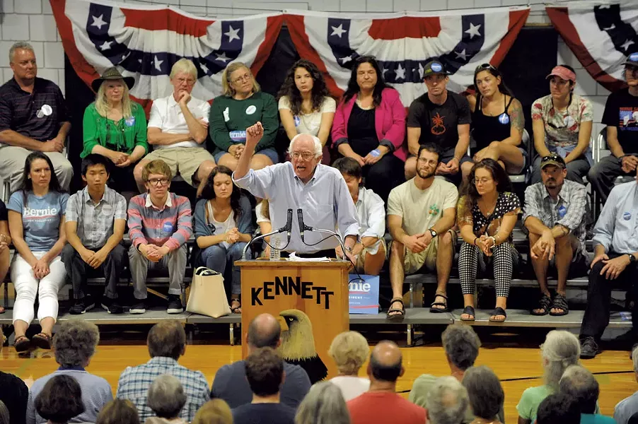 Sanders in Conway, N.H. - JAMIE GEMMITI