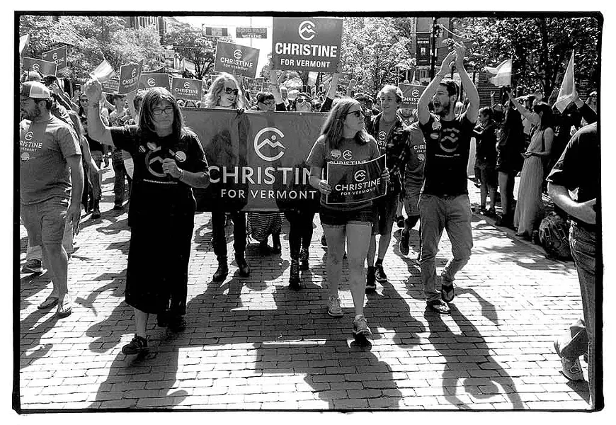 "Christine Hallquist Pride Parade, Burlington, Vermont" - COURTESY OF BMAC