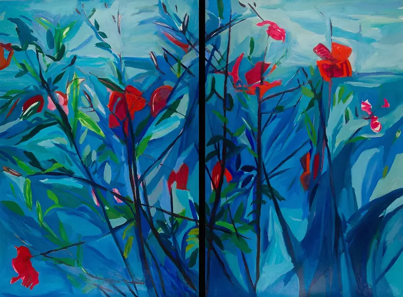 Lee Garrison, “Giant Red Hibiscus”