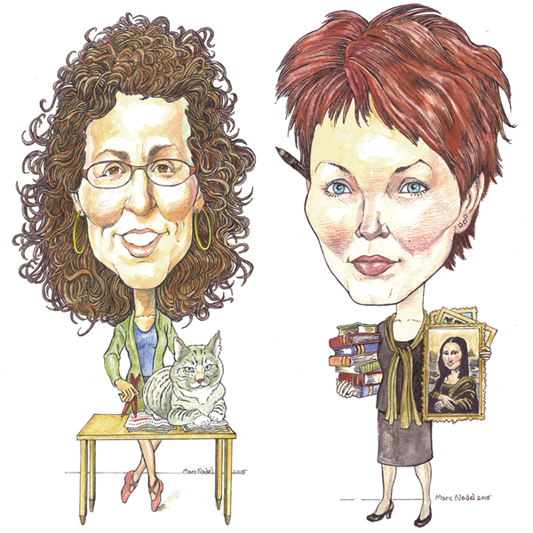 From left: Paula Routly and Tito (2006-15) and Pamela Polston - MARC NADEL