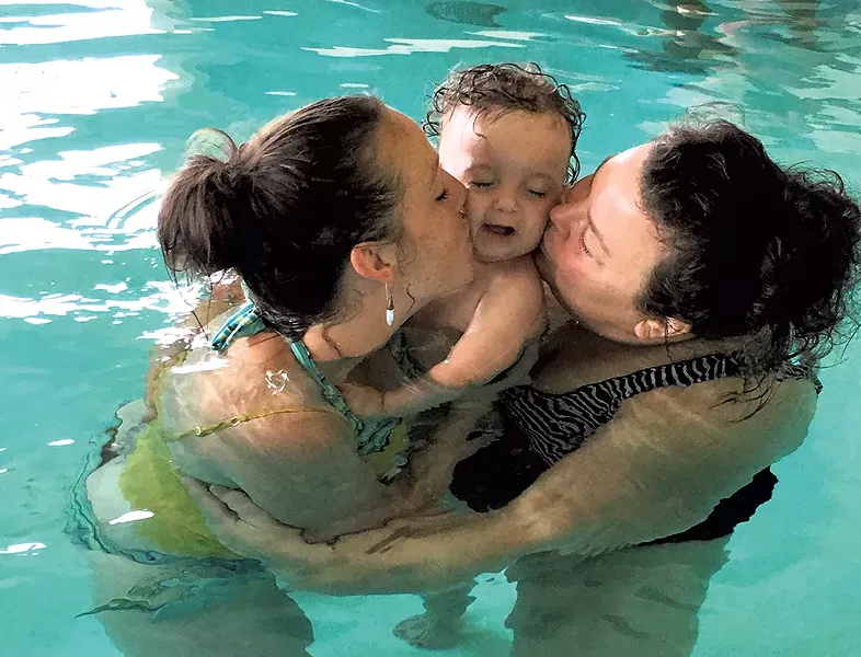 From left: Maddie, Ayden and Maura