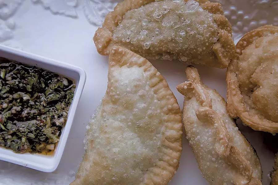 Vegetarian empanadas at Dale Boca Café - FILE: LUKE AWTRY