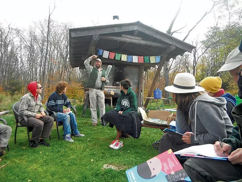 Wes Gillingham leading a discussion with students - COUTRESY OF LARKSPUR MORTON
