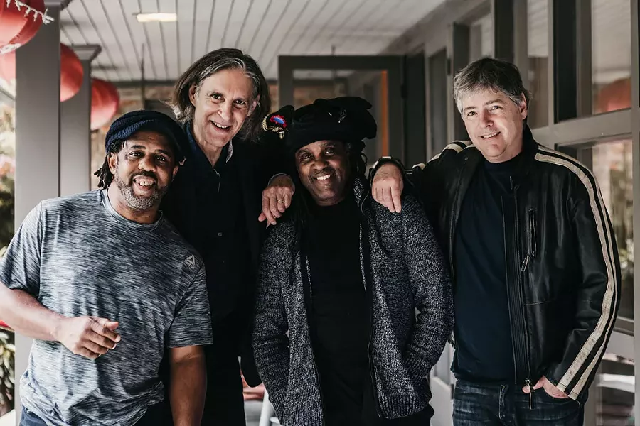 From left: Victor Wooten, Howard Levy, Future Man and Béla Fleck - COURTESY OF GEMHOUSE MEDIA