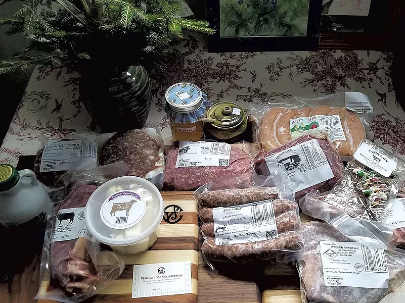 Products available at the Vermont Food Collaborative - COURTESY OF THE VERMONT FOOD COLLABORATIVE