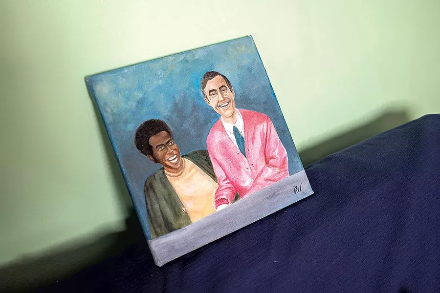 Portrait of François Clemmons and Fred Rogers - CALEB KENNA