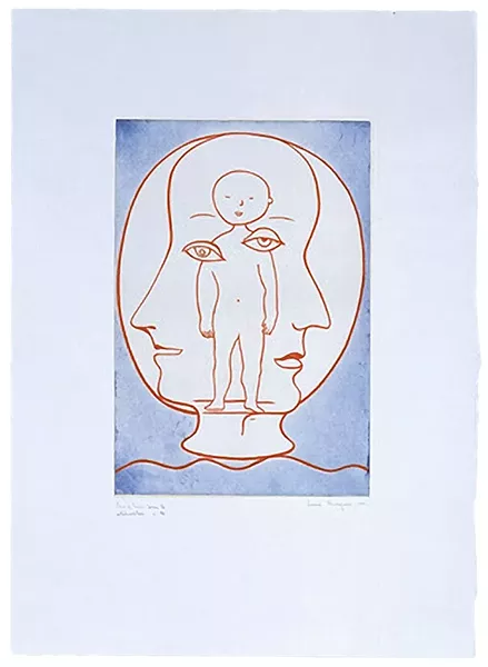 "Self-Portrait" by Louise Bourgeois - COURTESY OF HELEN DAY ART CENTER/MOMA