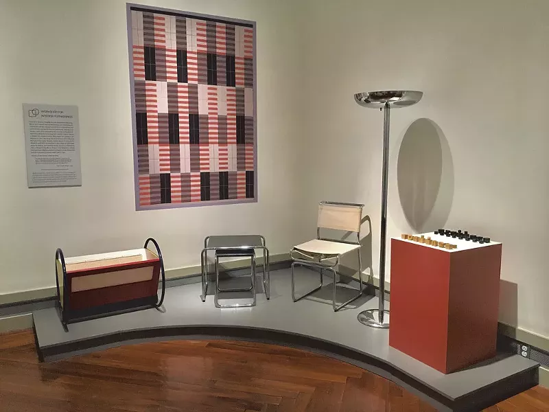 Bauhaus workshop installation built by Ken Pohlman - COURTESY OF MIDDLEBURY COLLEGE MUSEUM OF ART