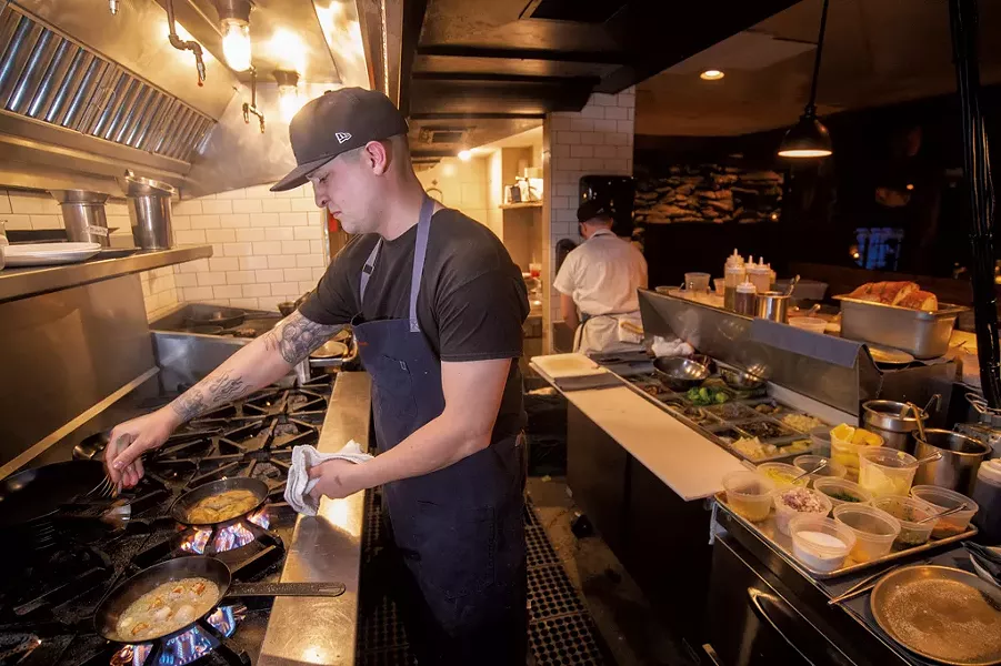 Antonio Rentas, chef at Hen of the Wood in Waterbury - JEB WALLACE-BRODEUR