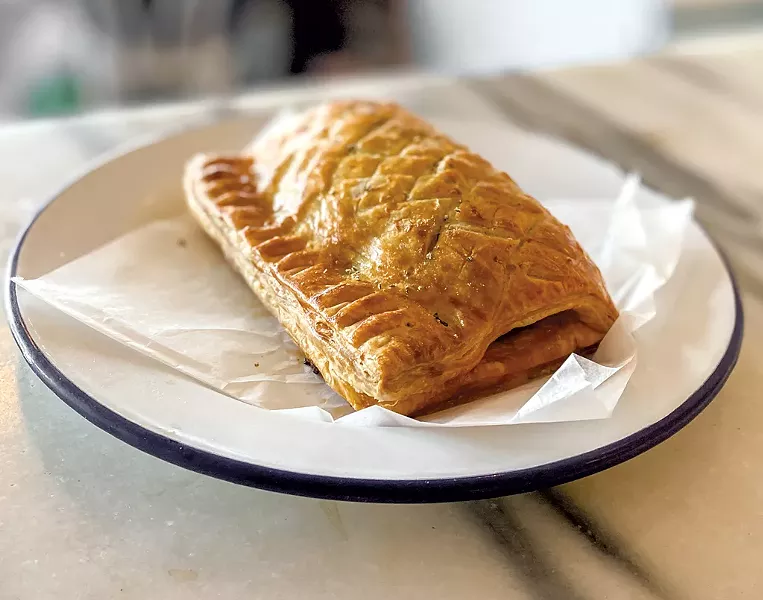 Pork and sage English sausage roll at Piecemeal Pies