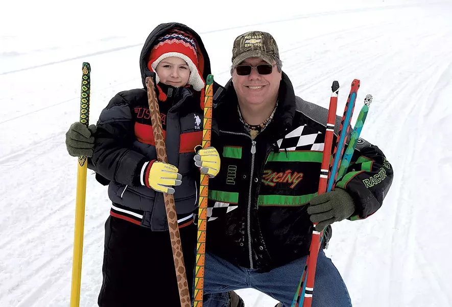 Stevens with his grandson Shadow - DON WHIPPLE