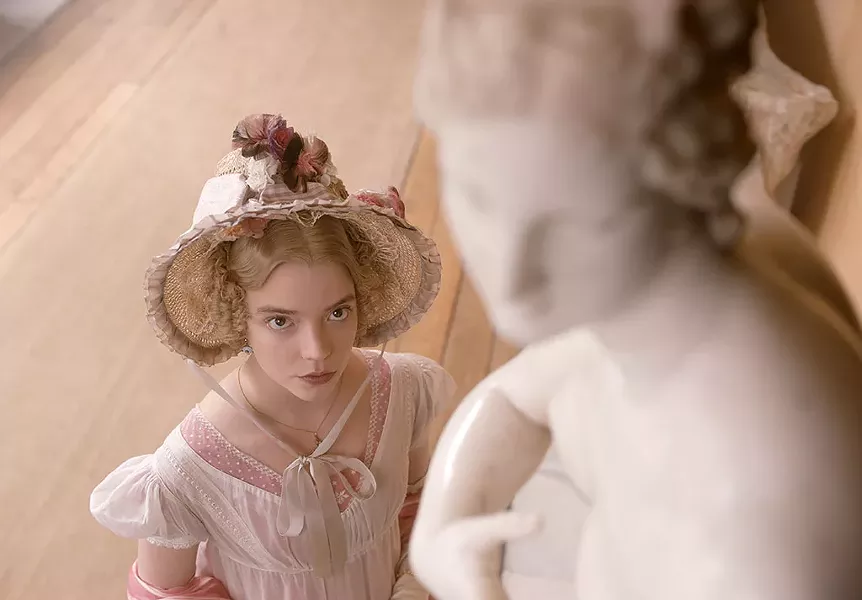 STAREDOWN Taylor-Joy plays an influencer with a ruthless appetite for perfection in the new adaptation of Austen’s novel.