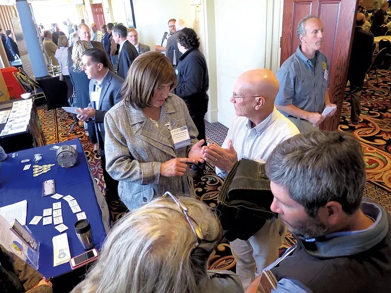Christine at the REV conference - MATTHEW THORSEN