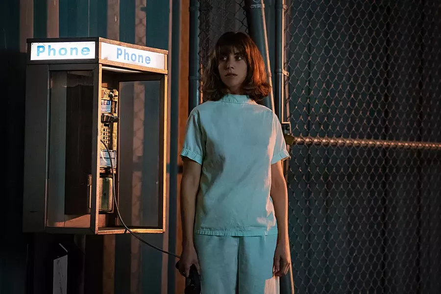 PHONE HOME Brie plays a lonely young woman who progresses from adrift to unhinged in Baena’s uneven dark comedy.