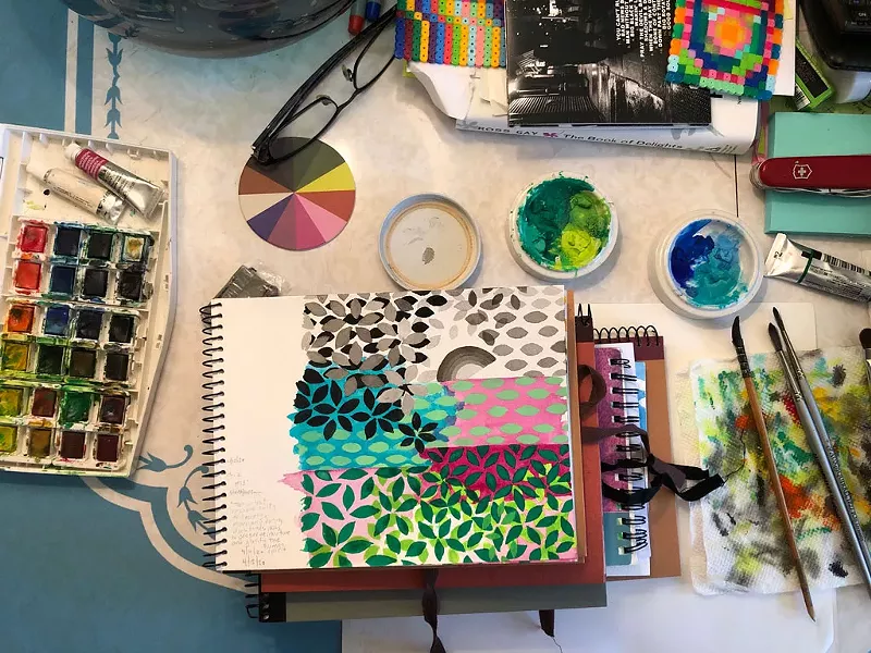 Arista Alanis' studio - COURTESY PHOTO