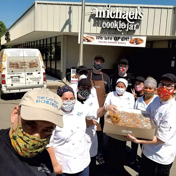 Michael's Cookie Jar donating cookies to Kids' Meals in Houston, Texas, supported by King Arthur's For Goodness Bakes program - COURTESY OF MICHAEL SAVINO