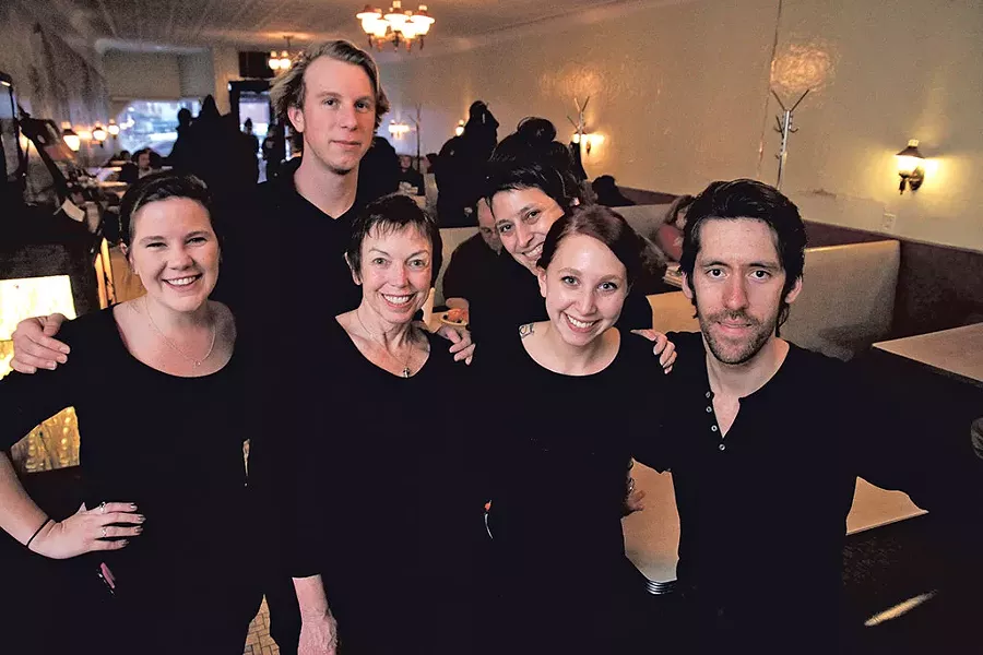 From left: Cori Conchieri, Grayson Crounse, Martha Snyder, Marya Vallejos, Hannah Sorkow and Peter Hedin - MATTHEW THORSEN