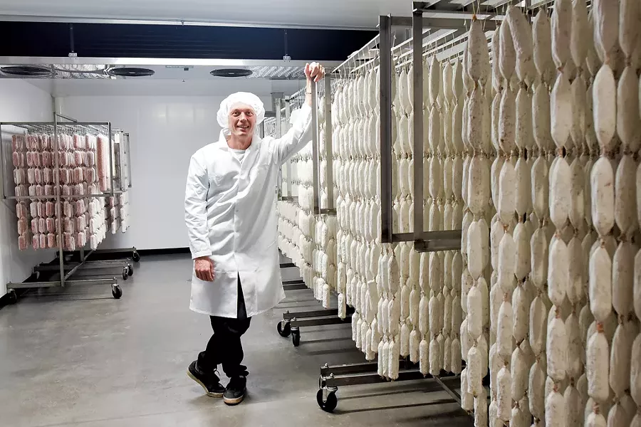 Pete Roscini Colman of Vermont Salumi and Alimentari Roscini in Barre - COURTESY OF TOMMY FRIEDMAN