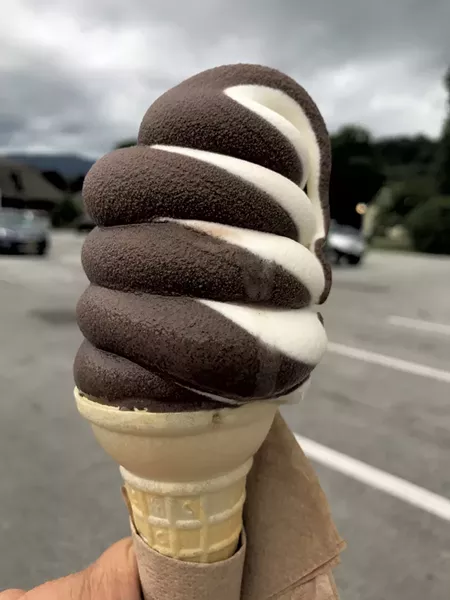 Maple-chocolate twist at Canteen Creemee - SALLY POLLAK ©️ SEVEN DAYS
