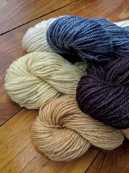 Yarn from Cloverworks Farm - COURTESY OF OPEN FARM WEEK
