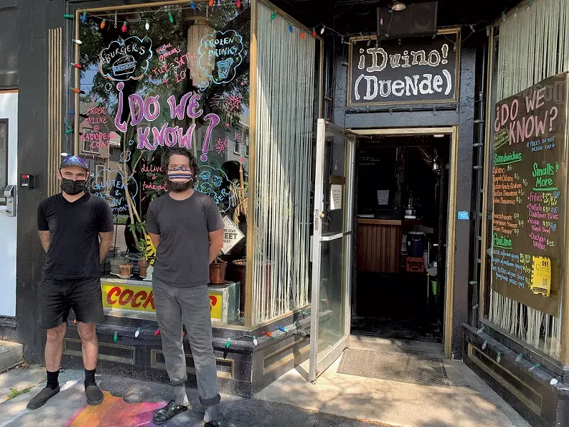 Lee Anderson (left) and Justin Wright of C'est Ça, which will replace ¡Duino! (Duende) in August - MELISSA PASANEN ©️ SEVEN DAYS