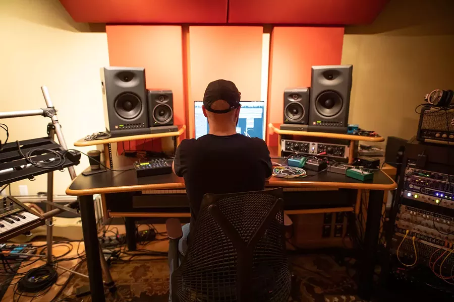 Christopher Hawthorn at his studio in Burlington - COURTESY OF LUKE AWTRY PHOTOGRAPHY