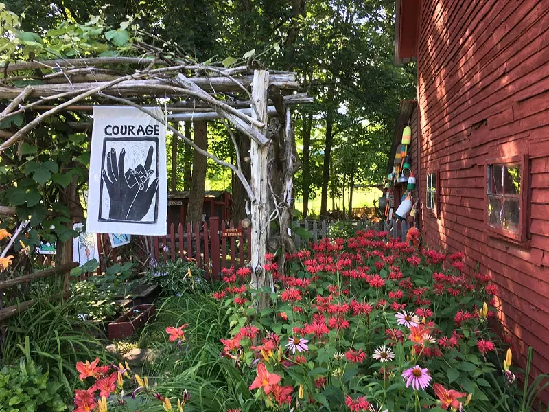 Garden at Red Sky Trading - PAMELA POLSTON ©️ SEVEN DAYS
