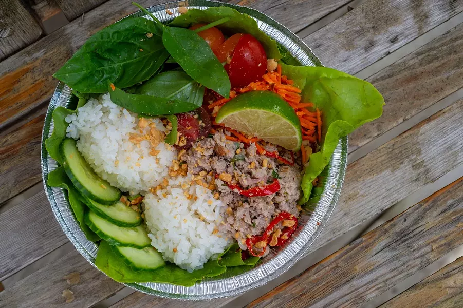Pork larb from the Craftsbury General Store - JEB WALLACE-BRODEUR