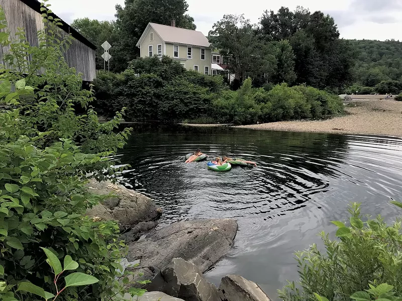 Tubing on the Mad River - SALLY POLLAK