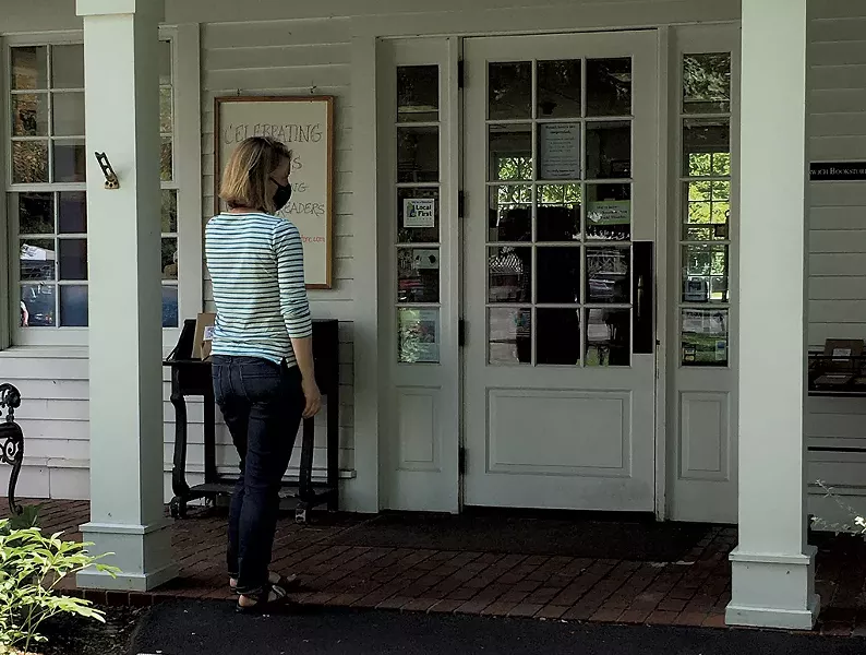Porch pickup at Norwich Bookstore - PAMELA POLSTON