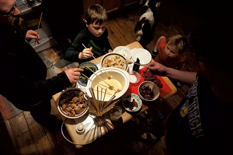 Cheddar-and-Alpine Fondue - HANNAH PALMER EGAN