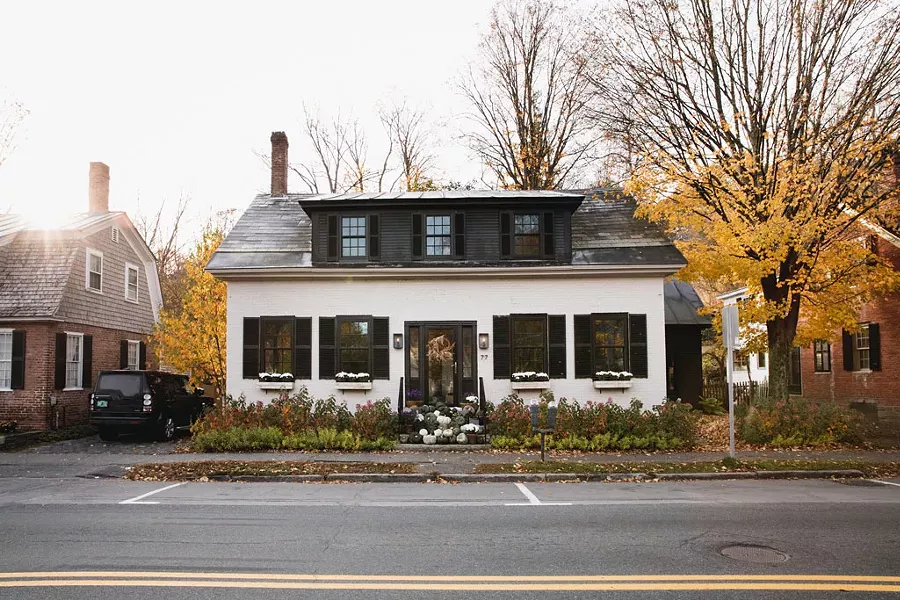 2017 pumpkin décor on Central Street in Woodstock - COURTESY OF ABBY CAPALBO