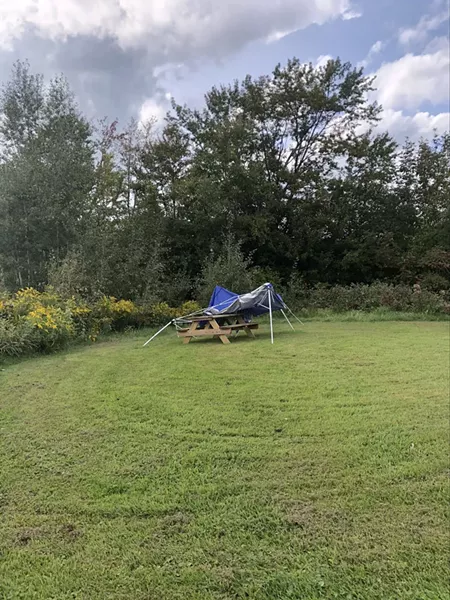 Tent fail at Bellows Free Academy Fairfax - COURTESY OF SAYBRA VARISANO
