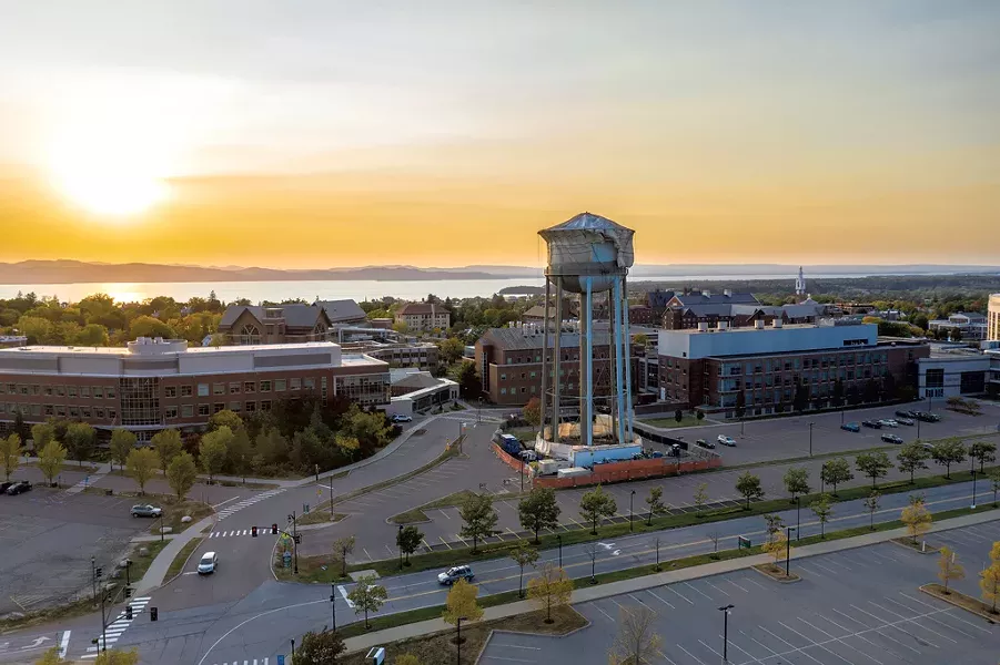 The University of Vermont water tower - JAMES BUCK