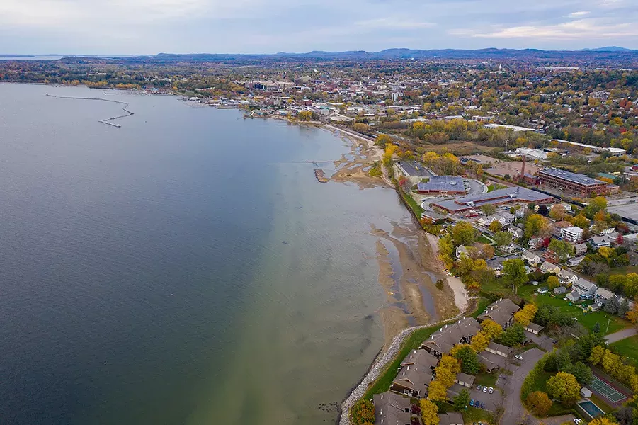 Looking north toward Burlington along Lake Champlain - JAMES BUCK