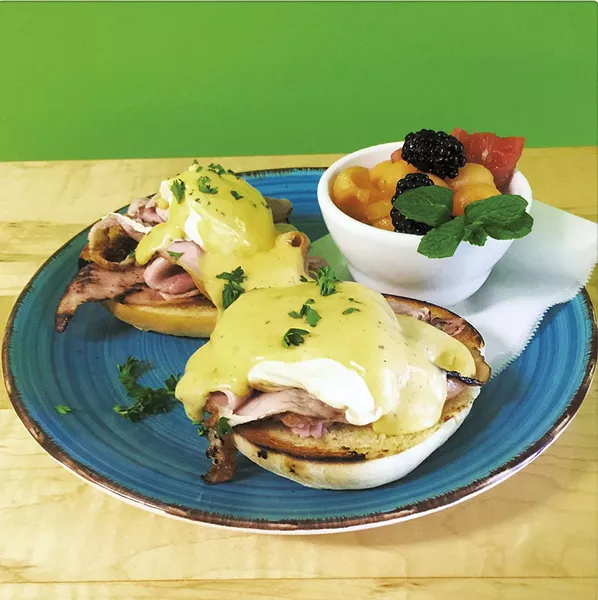 Eggs Benedict at Rogue Artisans Café - COURTESY OF ROGUE ARTSIANS CAFÉ