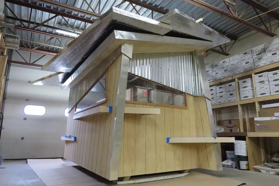 Peregrine Design/Build's ice shanty