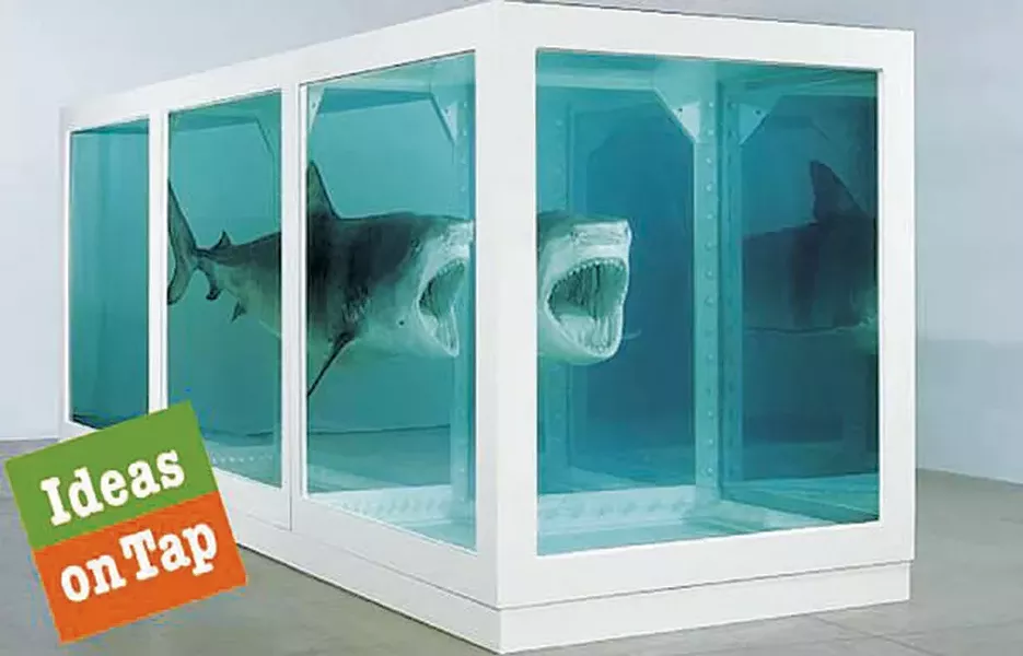 "The Physical Impossibility of Death in the Mind of Someone Living" by Damien Hirst - COURTESY OF VHC