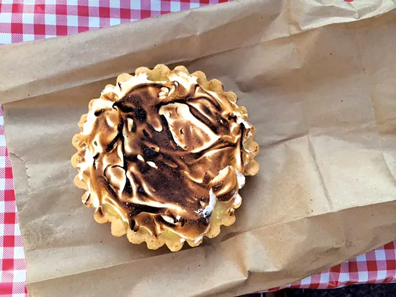 Rhubarb tart from Jam Bakery - JULIA CLANCY